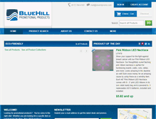 Tablet Screenshot of bluehillpromo.com
